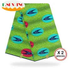 Африканская восковая ткань с принтом Анкара для шитья Анкара африканская ткань 12 ярдов нигерийская хлопковая ткань Гана для платья 81022