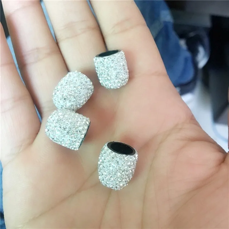 4 шт./лот Мини Rhinestone колпачки для автомобильных шин сопло капот Авто страз