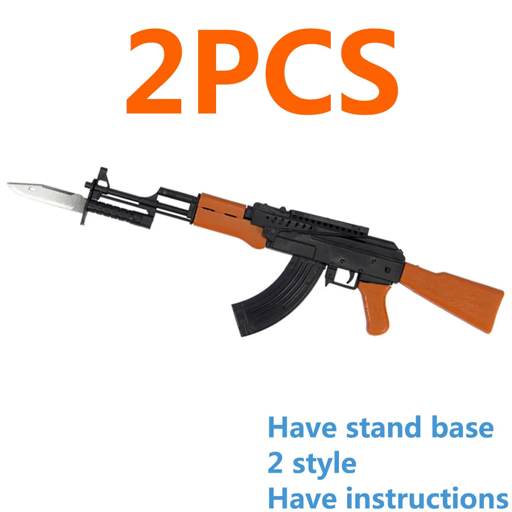 Автомат AK47 в сборе 1:6 модель 4D пластиковый гранатомет | Игрушки и хобби