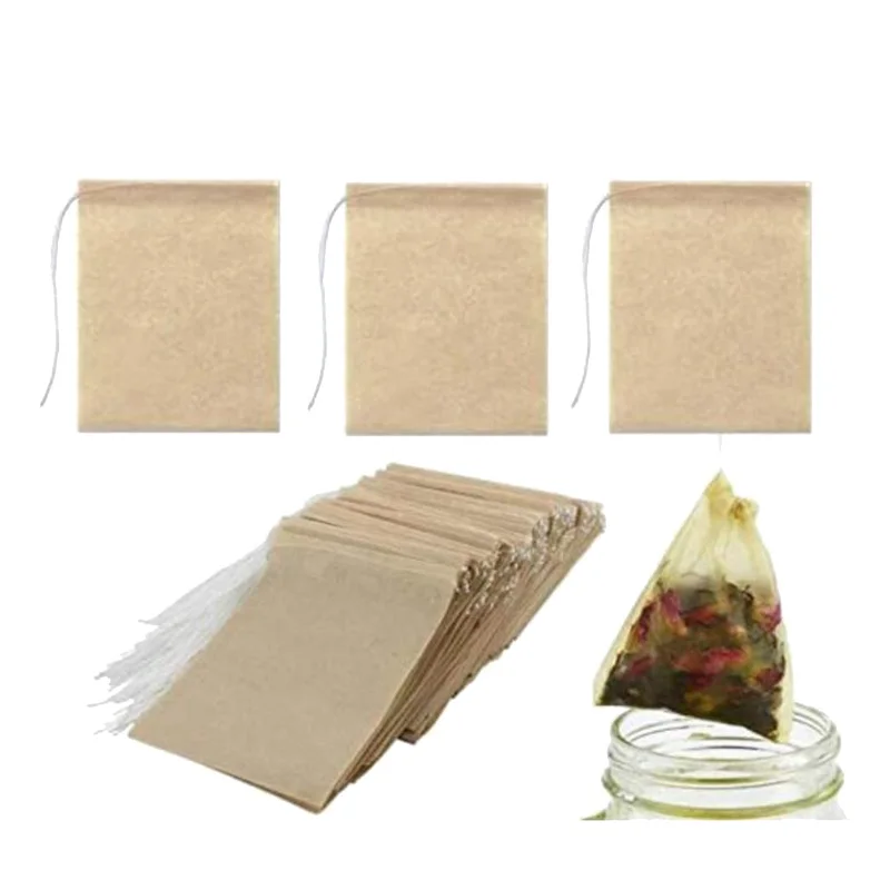 600 Pack Tea Filter Bags,Disposable Paper Tea Bag with Drawstring for