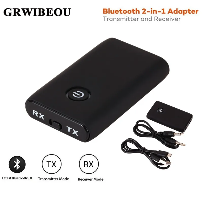 Bluetooth 5 0 Transmitter Receiver 2 in 1 Stereo Wireless Audio Adapter 3 5MM Aux Jack RCA for Car PC TV Headphone Speaker
