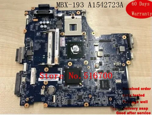 Системная основная плата для Sony VAIO VGN-BZ11XN Розетка 479 материнская MBX-193 A1542723A DA0TW1MB8C0 |