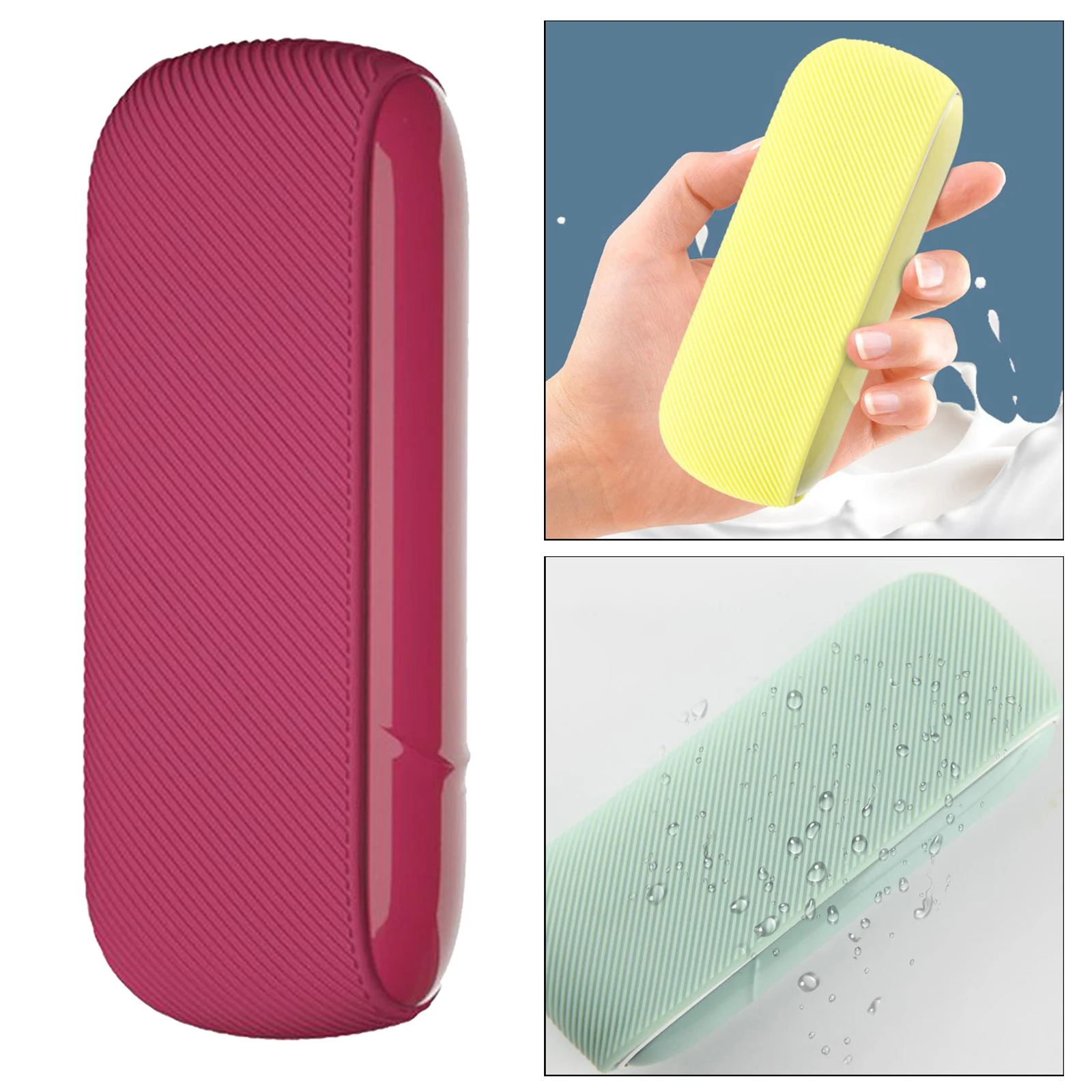 Twill Durable Soft Texture Case for IQOS 3.0 Protective Silicone Rubber Sleeve Cover Shield Wrap 