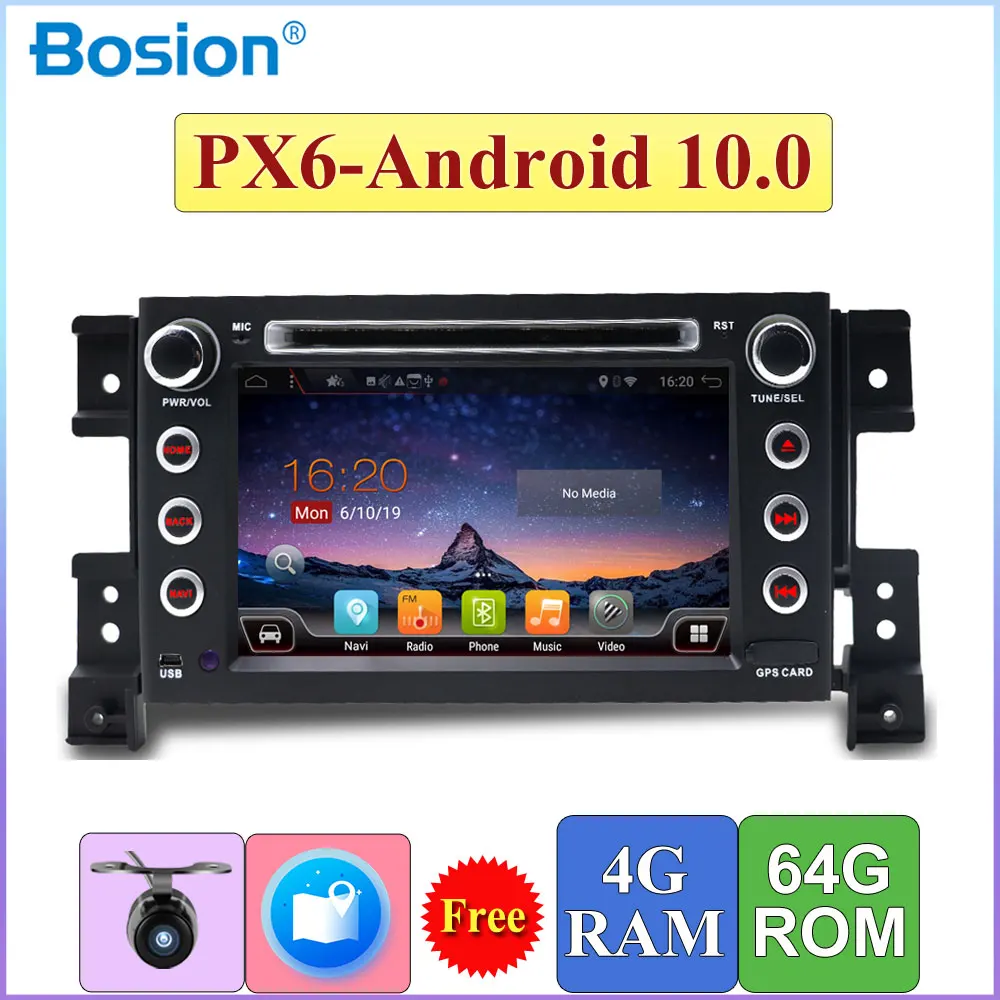 Автомагнитола 2 Din 64 Гб ПЗУ Android 10 0 радио DVD GPS навигация для Suzuki Grand Vitara 2005 2011