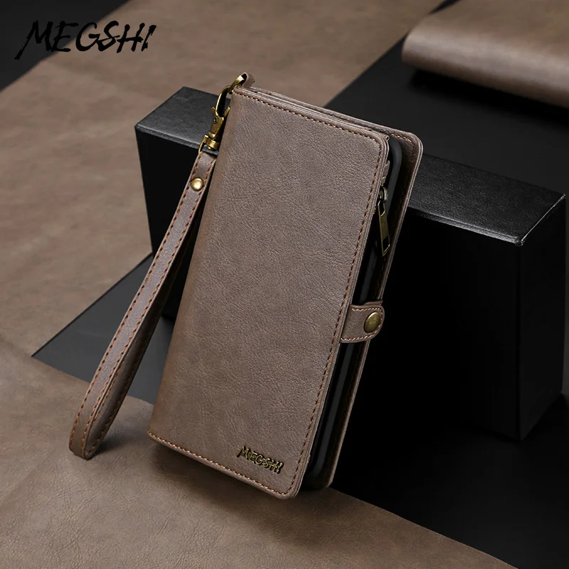 MEGSHI флип Brieftasche Ledertasche для samsung Galaxy S10 S9 S8 plus note 9 8 note10 j7 J3 A80 A70 A50 Abdeckung