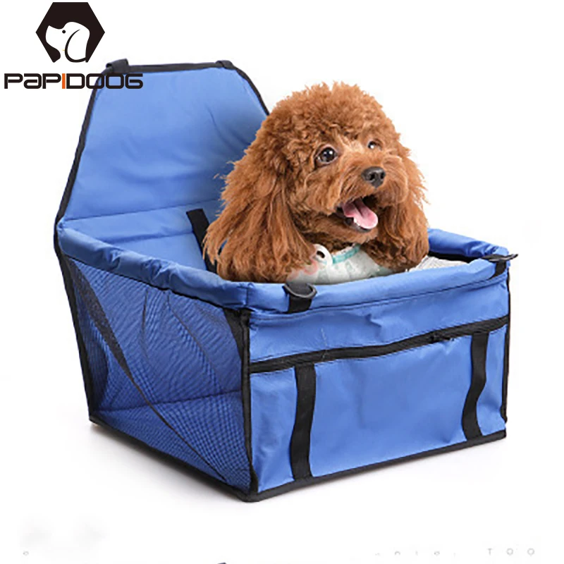 Viajes protector para asiento de coche para perros gato plegable transpirable seguro hamaca de mascota portadores de bolsa para perros, gatos, transporte asiento cesta