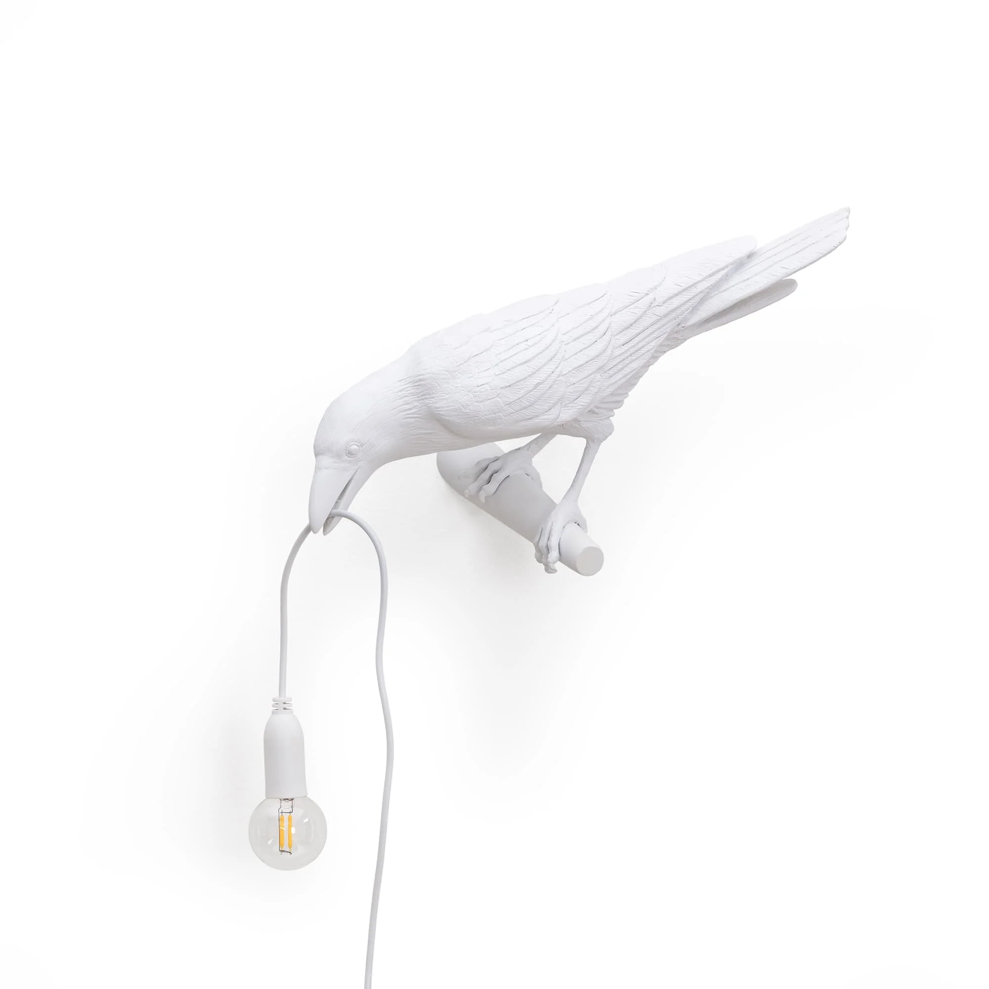 looking Bird white Итальянская светодиодная настенная лампа Seletti с птицами, художественный декор, настенная лампа для дома с птицами, лампа для гостиной с птицами, мебель для животных, лампа для птиц - Цвет корпуса: looking Bird white