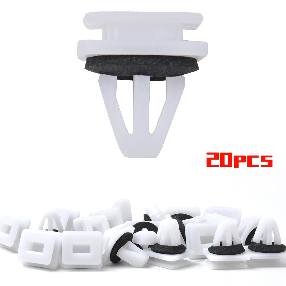 MIKKUPPA 30 шт. крылья лайнер зажимы 10 мм рокер фиксаторы для панели крепежа для Honda литье зажимы с пеной втулки шайбы