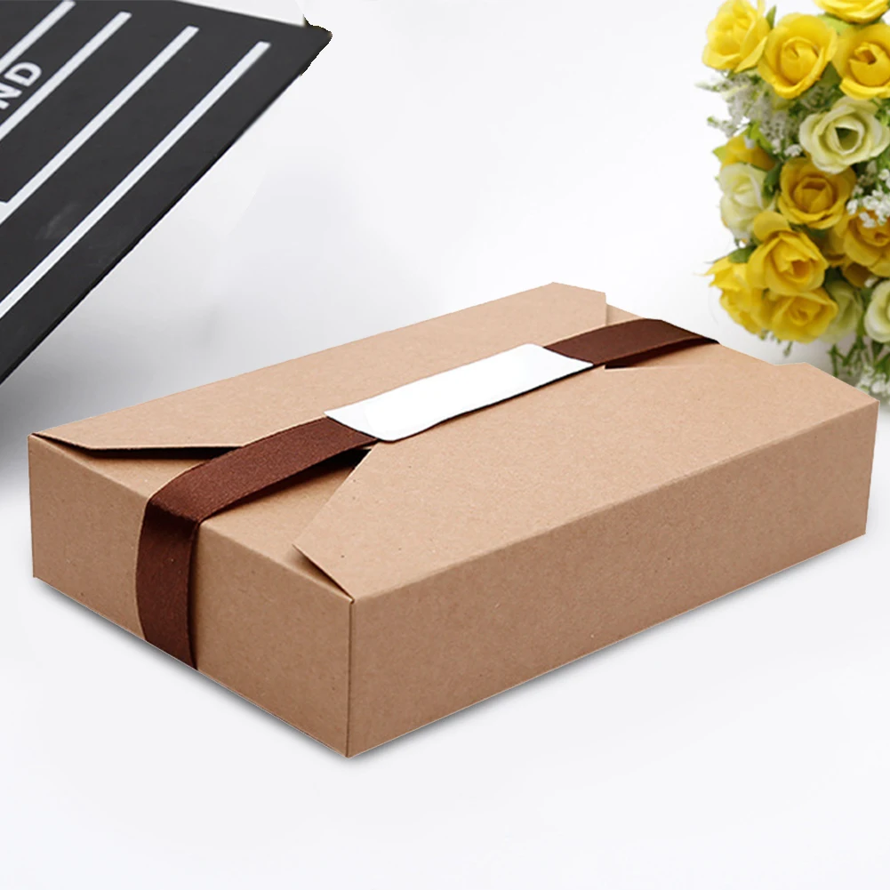 10pcs Packaging Wedding Decorative Party Supplies Candy Present Birthday Solid Envelope Type Gift Box DIY Cardboard Rectangle