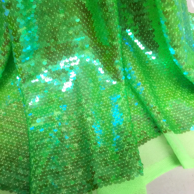 5 метров блестящая трава зеленая блестящая ткань для платья Одежда DIY ткань костюм материал праздничный фон декорации ширина 130 см