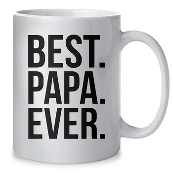 

Best Papa Ever Mug - Gift For Men, Husband, Grandpa & Dad! Coffee Tea 11oz Cup With Woodworking Ebook