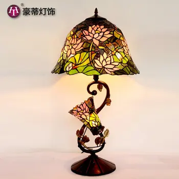 

emperor, mother sleep lotus seed lamp European rural CTT is simple but elegant art desk lamp lotus pond moonlight