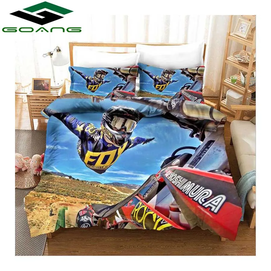 Набор постельного белья GOANG Classic racing driver, пододеяльник и наволочка, украшение для детской комнаты, постельное белье для мальчиков, двуспальное, королевское, королевское