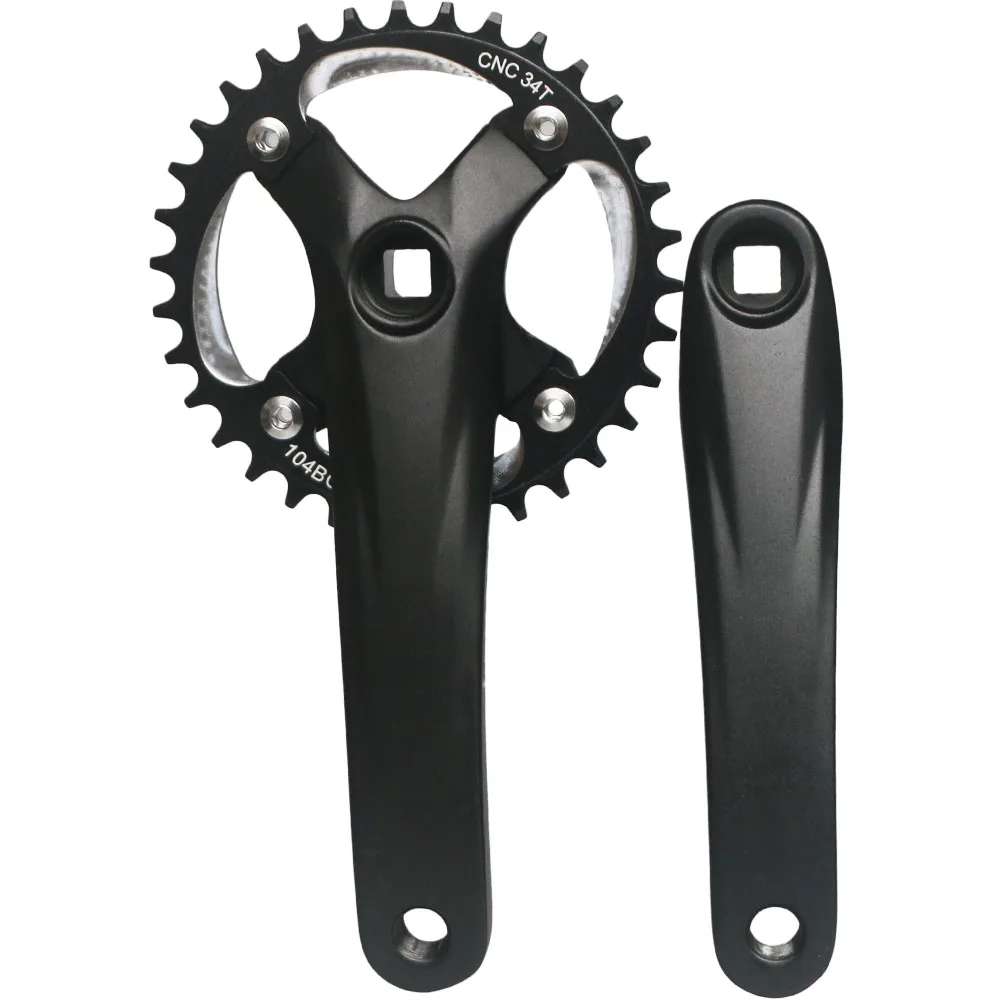 170 104BCD 64BCD MTB Bicycle Crank set Square taper Crank Mountain Bike Crankset 30T~42T Chainring For 8 9 10 11 speed chain