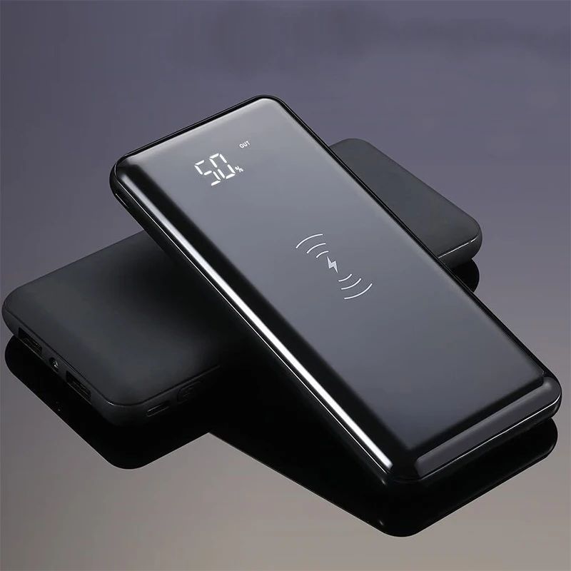 10000 мАч Qi Беспроводное зарядное устройство банк питания Портативная зарядка банк питания 10000 USB повербанк внешняя батарея для Xiaomi Mi 9 iPhone