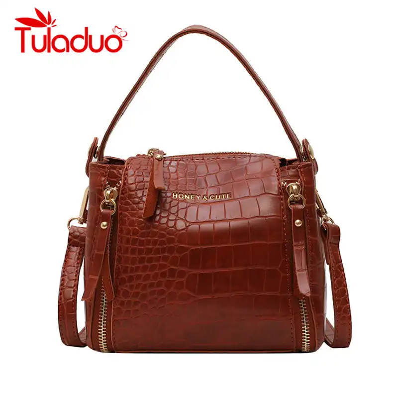 crocodile print purse