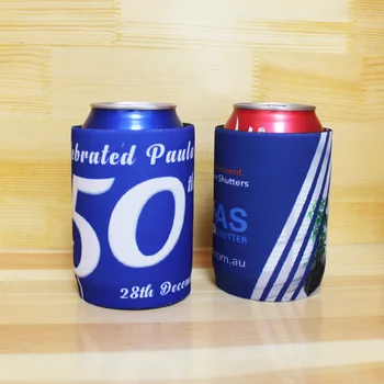 

100pcs Neoprene Ccooler Sleeve Beer Cooler Stubby Holder Personalise Your Design Can Holders For Beer Insulated Ice Pack Gel