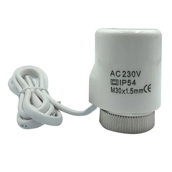 

230V 2W Temperature Control Electric Thermal Actuator Radiator PC Thermostat Practical Normally Open Close Replacement Home
