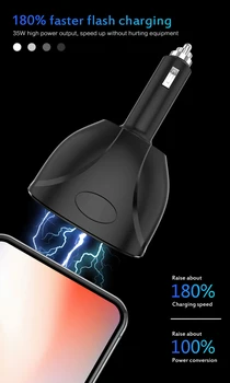 

Dual USB Fast Car Charger QC3.0 3.1A Mini Car Phone Charger Fast Charging Quick Charge Power Adapter With Double Cigarette