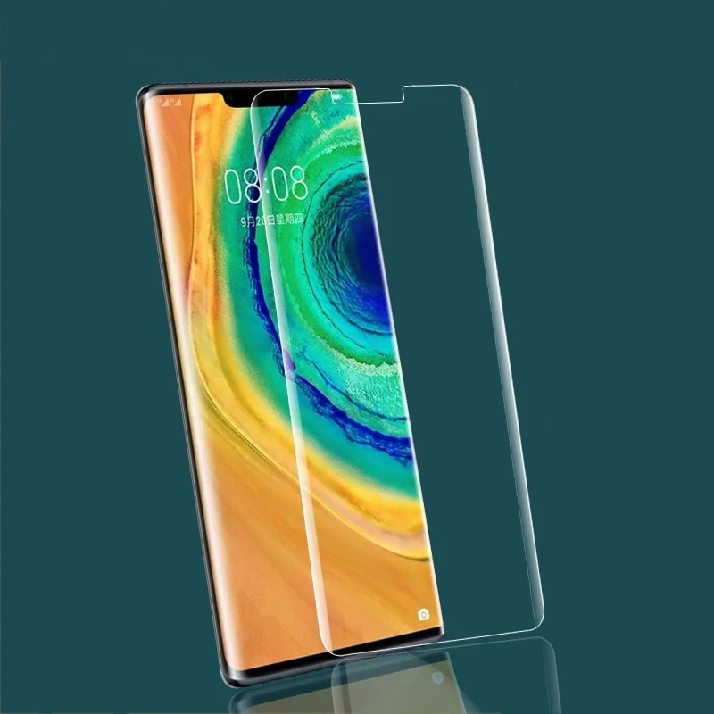 3D полное клеевое УФ-стекло для Huawei Mate 30 Pro 20 изогнутое Защитное стекло 40 Plus RS