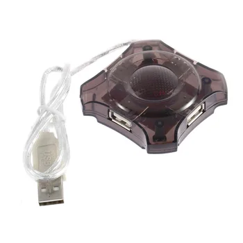 

4 PORT USB HUB Chic MINI High Speed for Laptop Notebook PC USB 2.0 Noenname_null TB02300 Stock