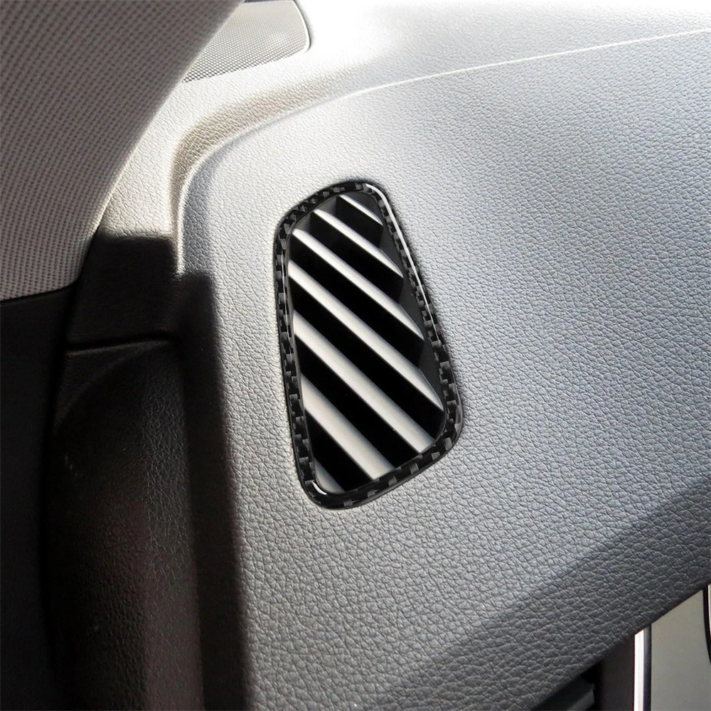 

Carbon Fiber Interior Decoration Dashboard Air Vent Outlet Frame Cover Trim Stickers for AUDI Q7 SQ7 4M 2016-2019 Assessoires