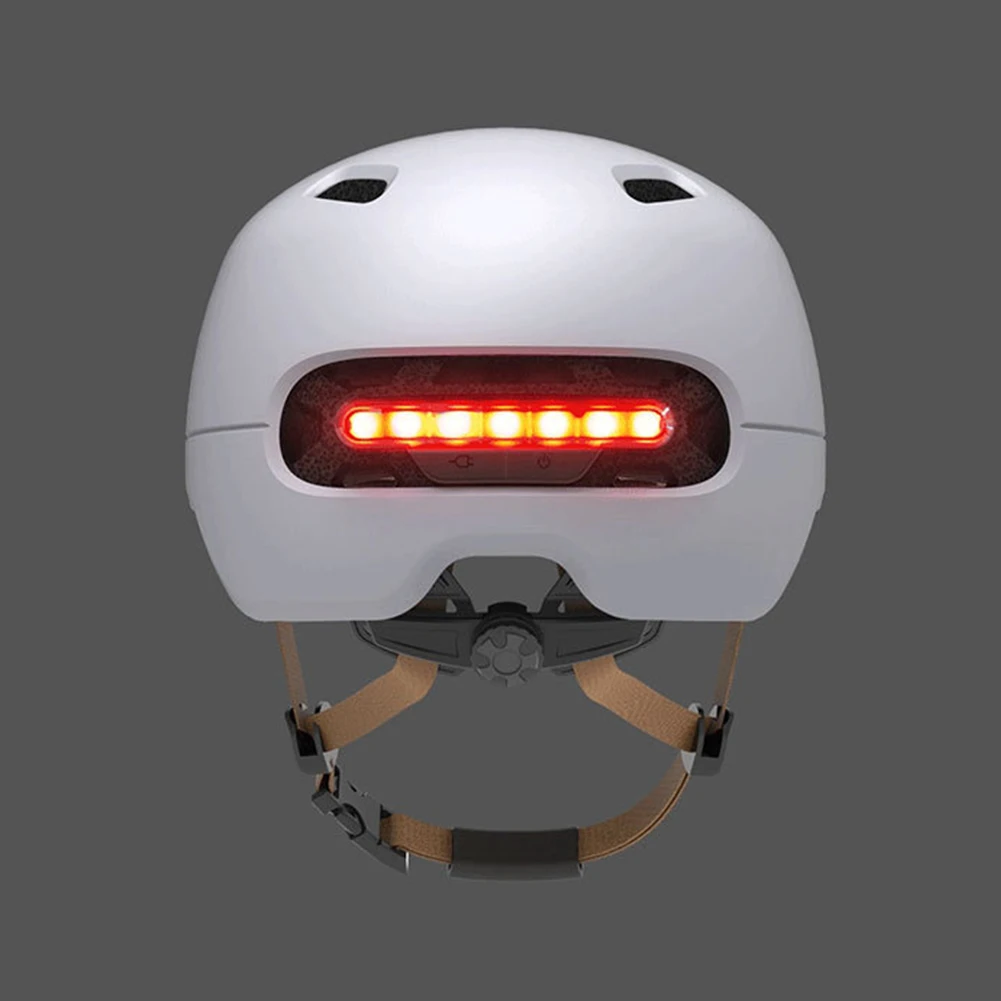 Waterprooof EPS+PC Scooter Helmet with LED Warning Light for Xiaomi M365 Electric Skateboard Scooter Bike Cycling Helmet