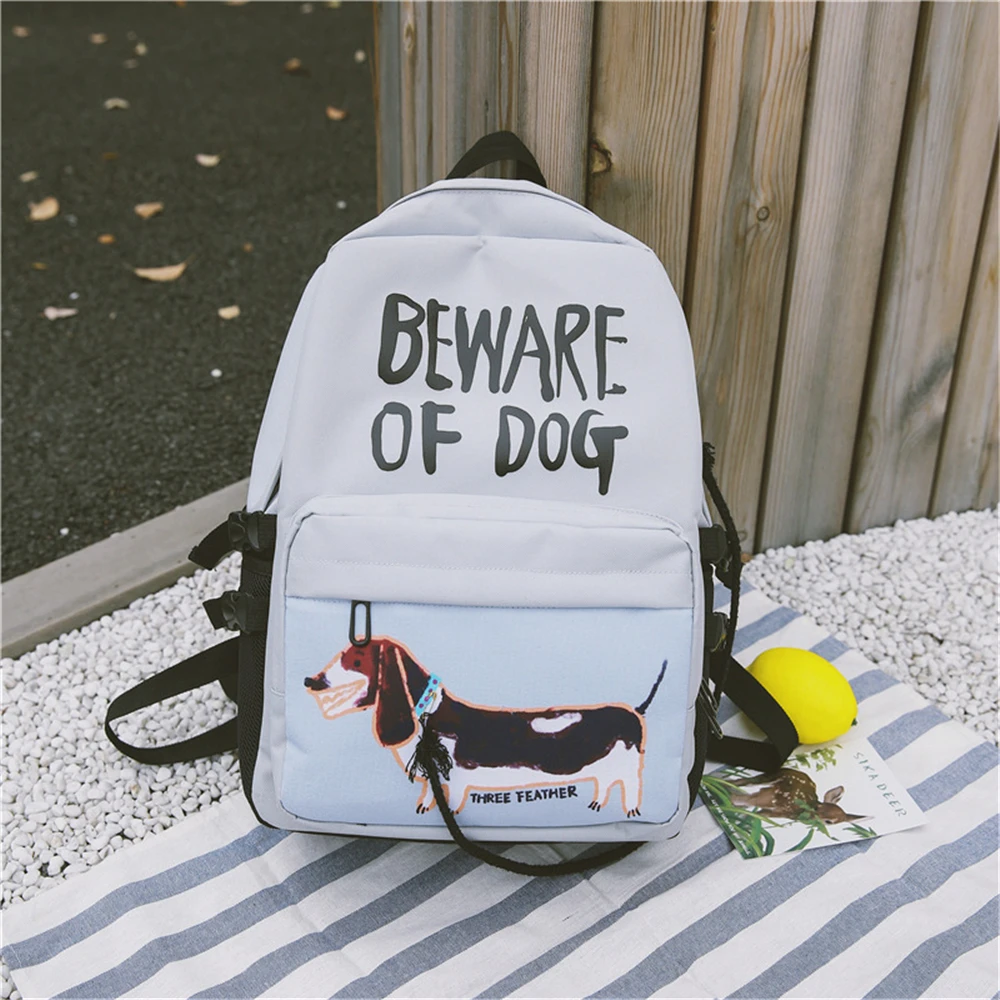 B02100 Personazlied Dachshund принт Оксфорд рюкзак для женщин и мужчин студентов школьные сумки на плечо повседневные Рюкзаки дизайнер