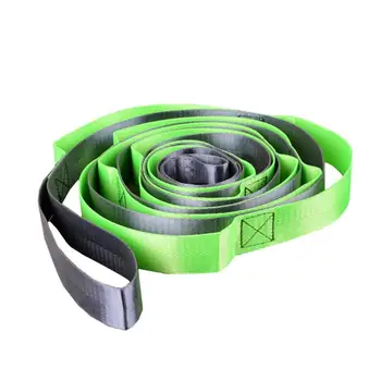 

Yoga Stretch Strap 12 Loops Stretching Belt for Aerial Swing Fitness Exercise Gym Figure Waist Leg Resistance Bands Yoga Belt