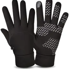 Унисекс полный палец перчатки Зимние перчатки с сенсорным экраном теплые Нескользящие уличные перчатки для вождения Новинка