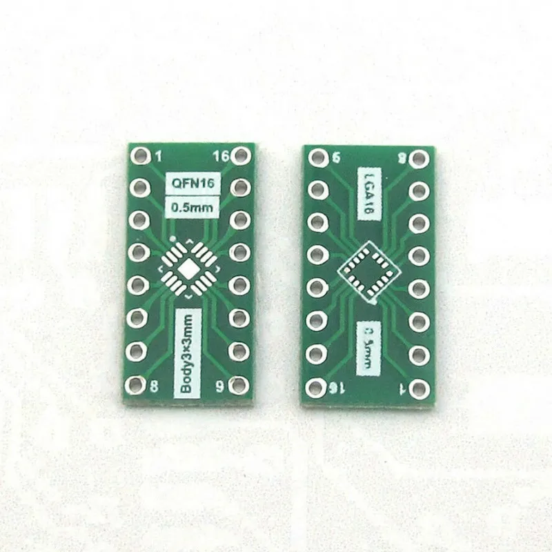 

LGA16 QFN16 к DIP16 контактный адаптер IC socket эксперимент плата PCB конвертер