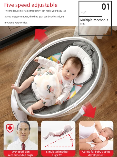 Baby rocking chair newborn shaker baby electric cradleartifact with sleeping comfort Baby rocking chair newborn shaker baby electric cradleartifact with sleeping comfort