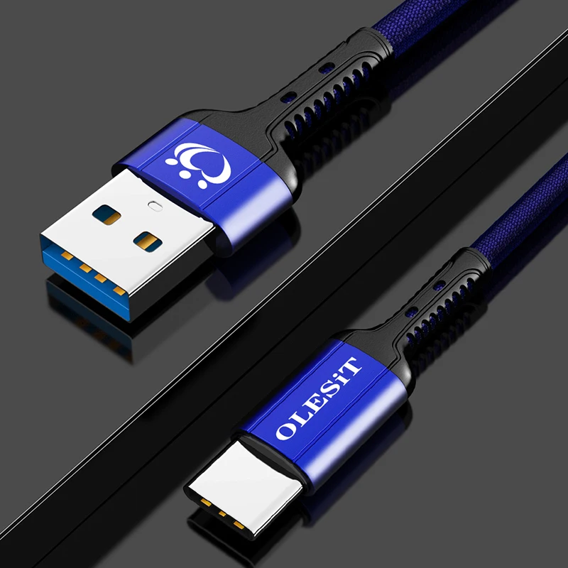 50 шт./лот OLESiT UNS-K183/K184/K185 1 м 3M мини USB кабель передачи данных Быстрая зарядка тканевый кабель для iPhone samsung huawei