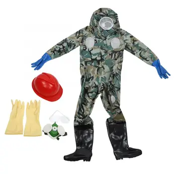 

Camouflage One-Piece Beekeeping Suit Beekeeper Protective Clothes with Glasses Helmet Mask Beekeeper Tool