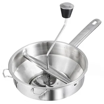 

1pc Potato Presser Stainless Steel Potato Masher Lightweight Practical Durable Presser Family Friends Co-Worker