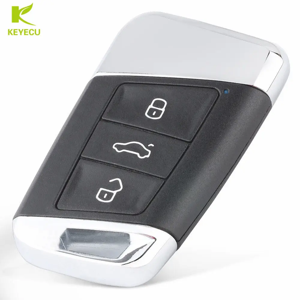 KEYECU OEM Keyless Умный брелок 3 кнопки дистанционного управления 434 МГц для Volkswagen MQB Passat B8-3G0959752 A2C84366001