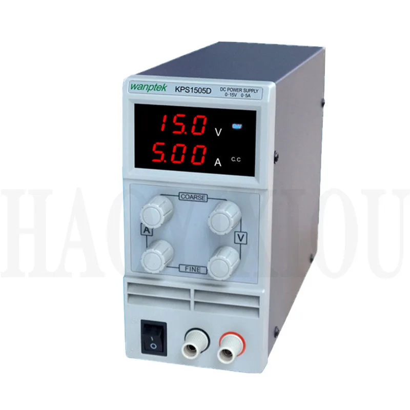 KPS1505D Регулируемый Высокоточный двойной светодиодный переключатель с дисплеем Функция защиты источника питания постоянного тока 15V5A 110 V-230 V 0,1 V/0.01A EU