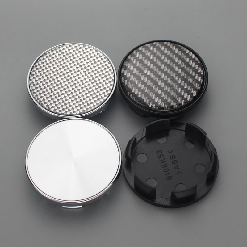4pcs 53mm/48mm clip blank center cap for rims cap on wheel hubcaps no logo wheel cover cap 3