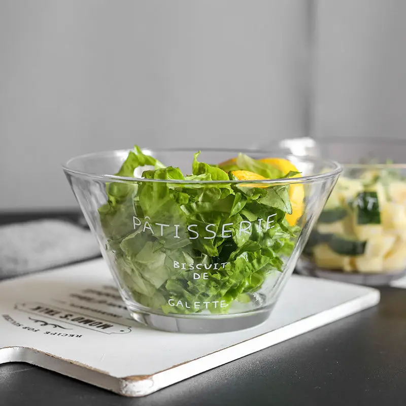 Small Fresh Glass Fruit Salad Bowl Japanese-style Breakfast Yogurt