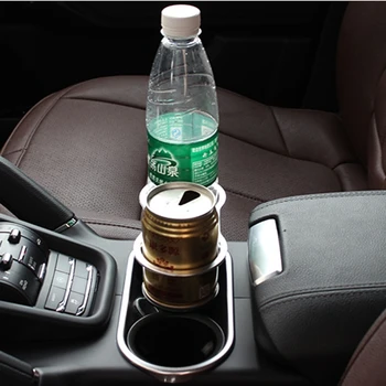 

Double Hole Car Cup Holder / Drinks Holders Automotive Mount Holder Stand Universal Bottle Drinking Holder Black