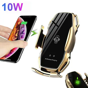

10W Qi Wireless Car Charger Magnetic Phone Holder For iPhone X XS Max Xr 8 Plus