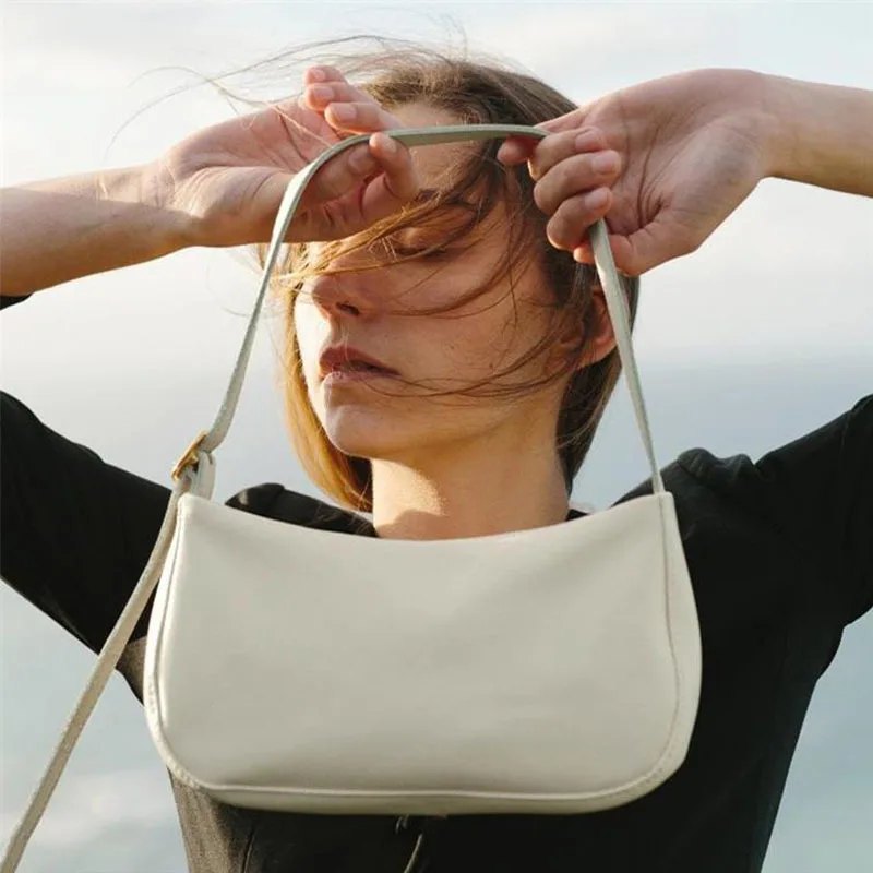 

2020 Ladies shoulder bag summer green zipper armpit bag mini handbag Baguette Armpit bag Designer Ladies Handbag female bag new