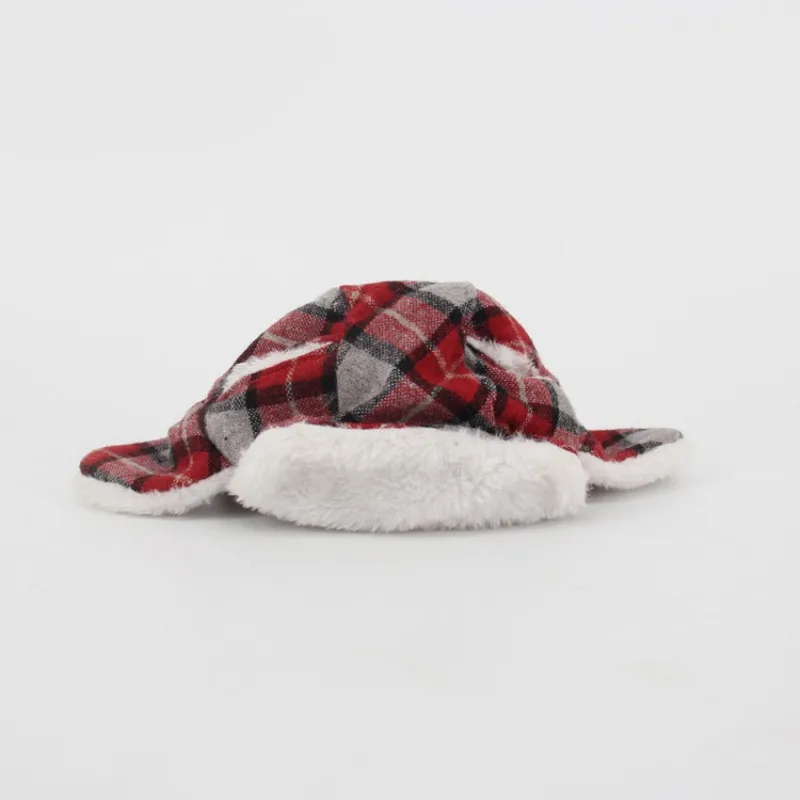 Pet Trapper Hat Cat Stripe Plaid Hat Puppy Warm Super Soft Winter Caps For Christmas New Qgnv