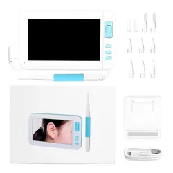 Endoscope P20, Otoscope visuel, écran de 4.3 pouces, Endoscope visuel, 6 LED, oreille, 2 millions de pixels, Endoscope portatif 