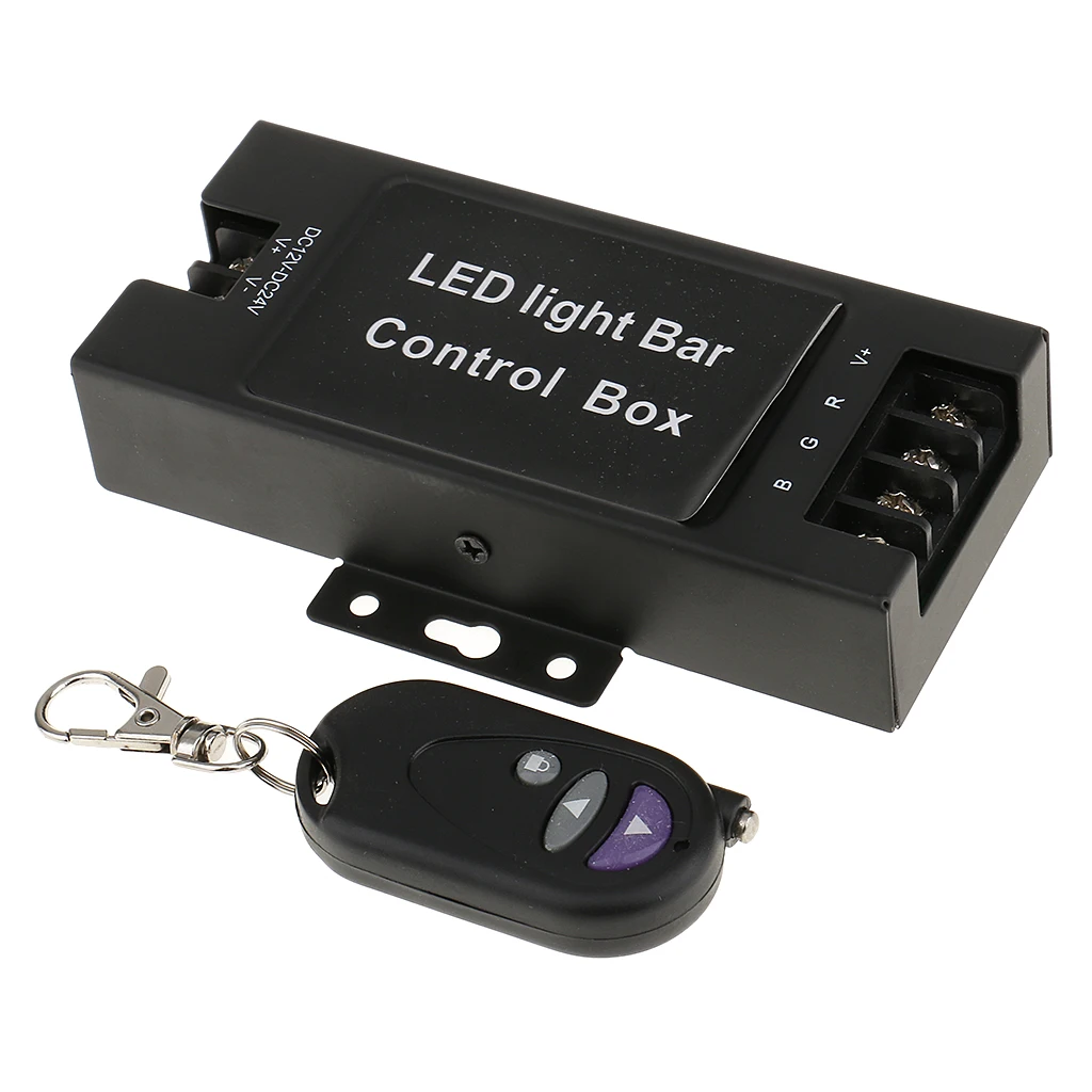 

LED Light Flasher Flash Strobe 7 Modes Controller Box with Wireless Remote Control For DC 12V Car Truck Motorcycle Vehicle