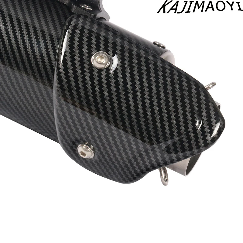 KAJIMAOYI универсальный мотоцикл Akrapovic выхлоп изменить Мотокросс глушитель выхлопной системы для FZ6 CBR250 CB600 MT07 ATV Грязь велосипед ямы