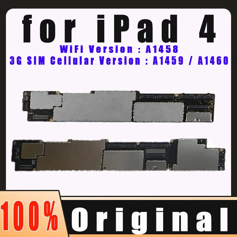 A1458 или A1459 A1460 для iPad 4 материнская плата 16 ГБ 32 64 логическая с чипами IOS