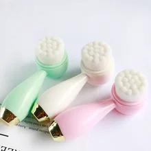 1 шт. мини для мытья лица и Золотое кольцо для очистки лица двойной размер силикагель для чистки лица мини для мытья лица CC183