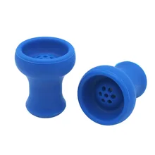 Минимум 1 шт Силиконовая чаша для кальяна синяя небьющаяся силикагель силиконовая чаша для кальяна голова кальяна Кальян и аксессуары