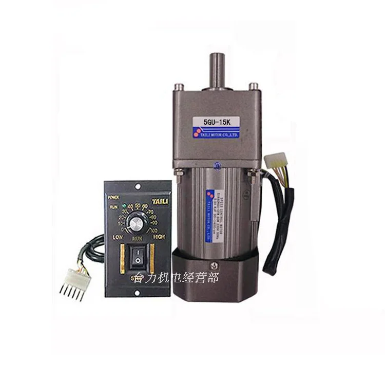 Square,5IK60RGU-CF 60W AC 220V gear reducer motor, forward and reverse, speed ratio 3K-180K, adjustable speed + speed controller